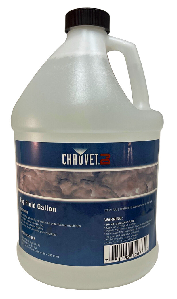 CHAUVET 4 Gallons of DJ Fog Smoke Juice Fluid Fog Machines FJU, USA