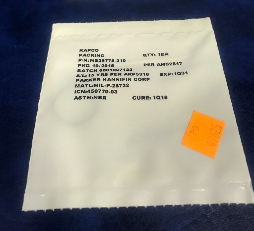 Packing PN: MS28775-210