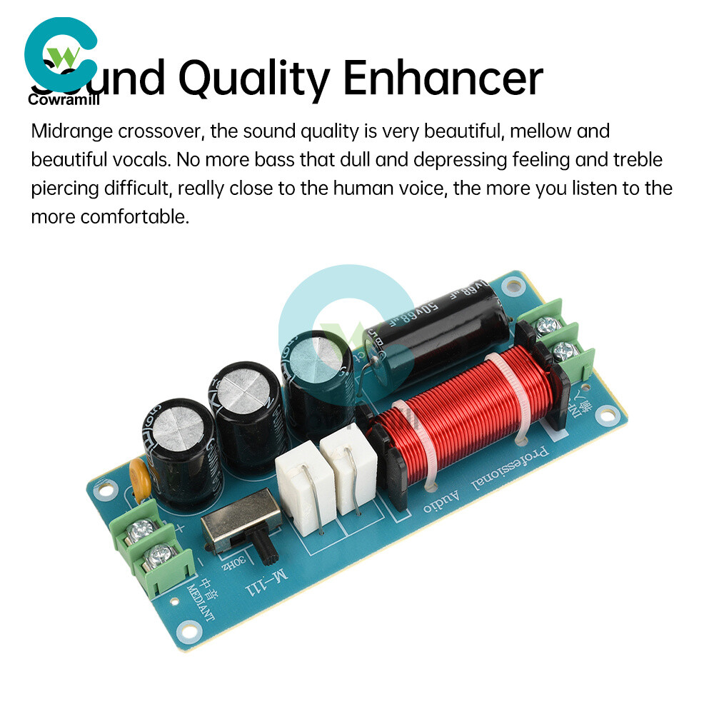 150W Midrange Speaker Frequency Divider Audio Crossover For HiFi Amplifier DIY