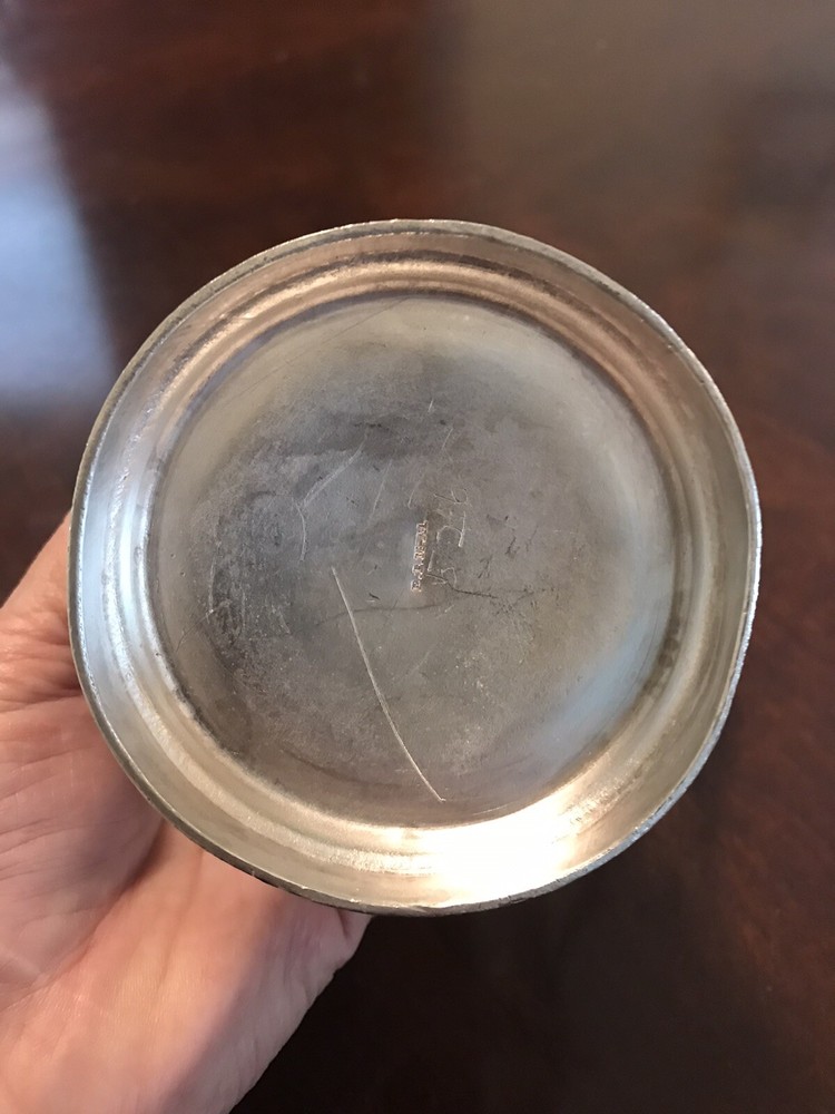 Antique Victorian Silver Plate Syrup Pitcher Engraved