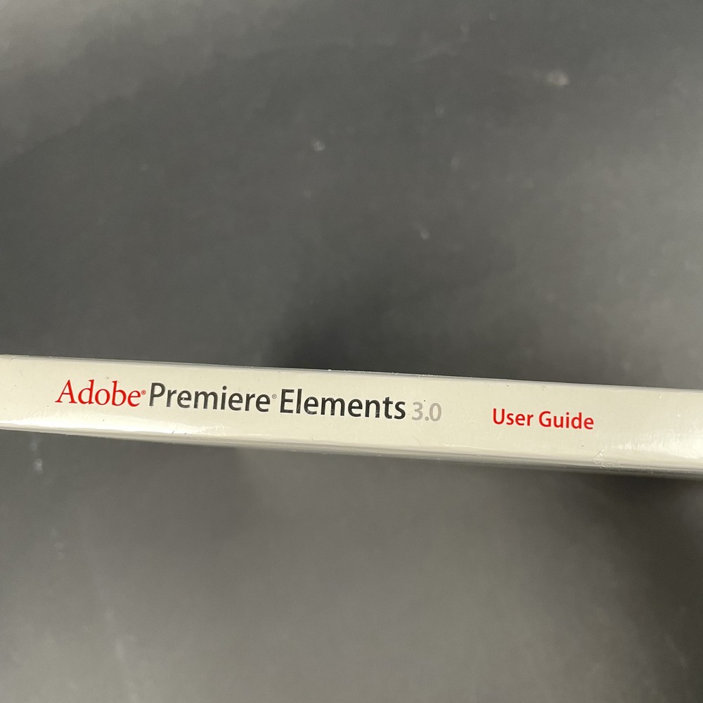 Adobe Photoshop Elements 5.0/Adobe Premiere 3.0 - 2 Disk Set - Sealed Guide
