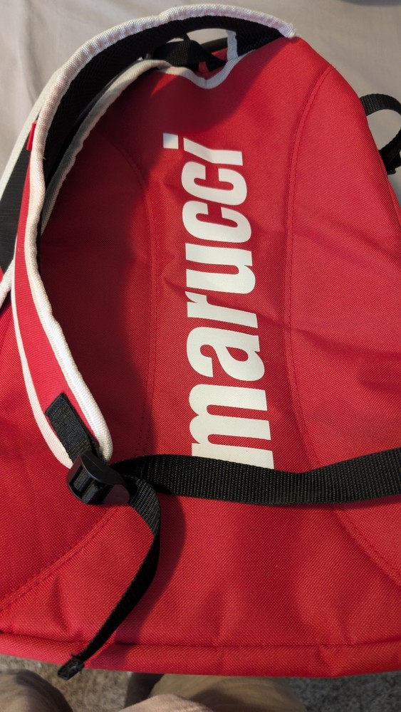 Marucci Baseball Bat Backpack – Red/Black – Team Utility Bat Pack – Used,