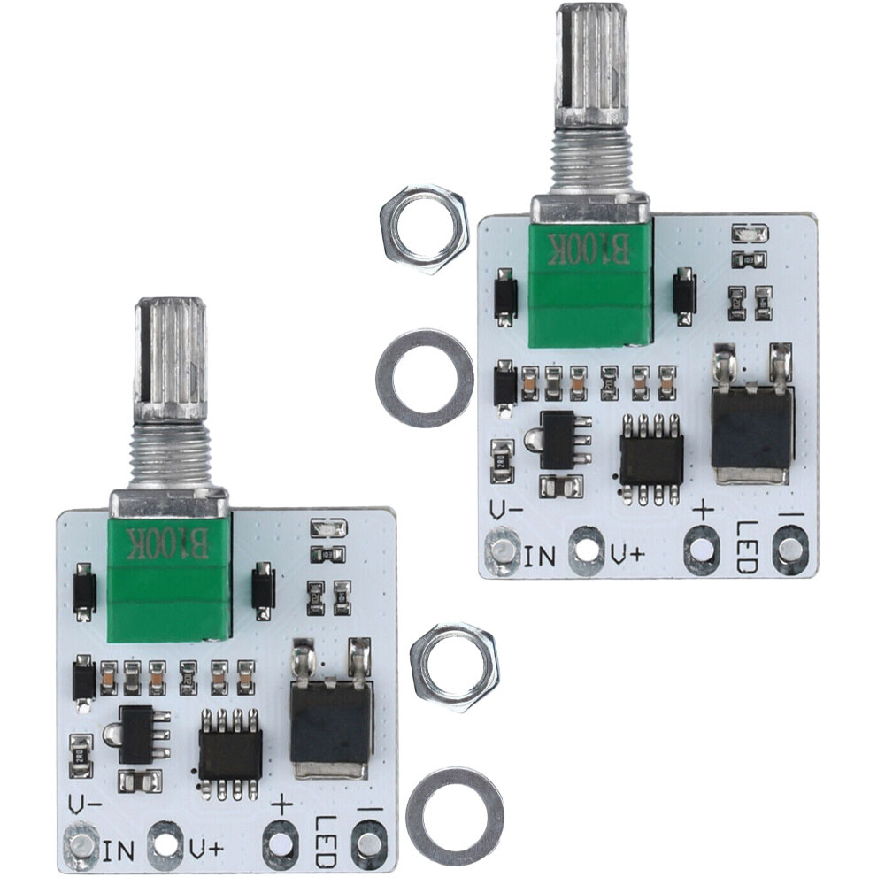2/4/6Pcs LED Mini Dimmer Constant Voltage Module Stepless Knob Potentiometer DIY