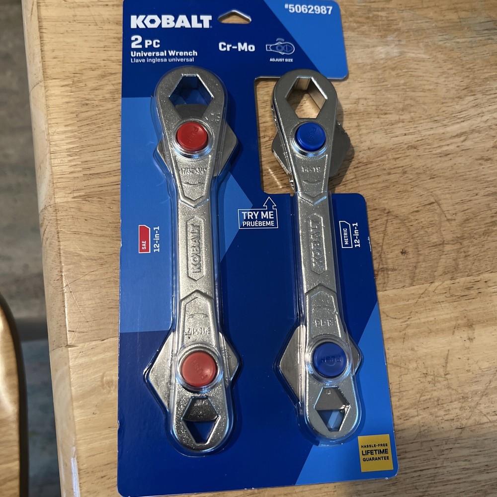Kobalt 2 Pc. Universal Wrench, Cr-Mo
