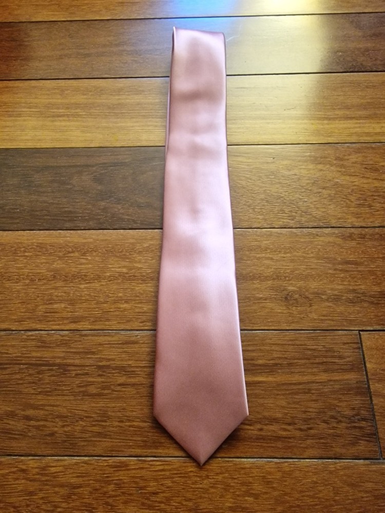 Classic Pink Solid Pattern Tie Imported from Italy