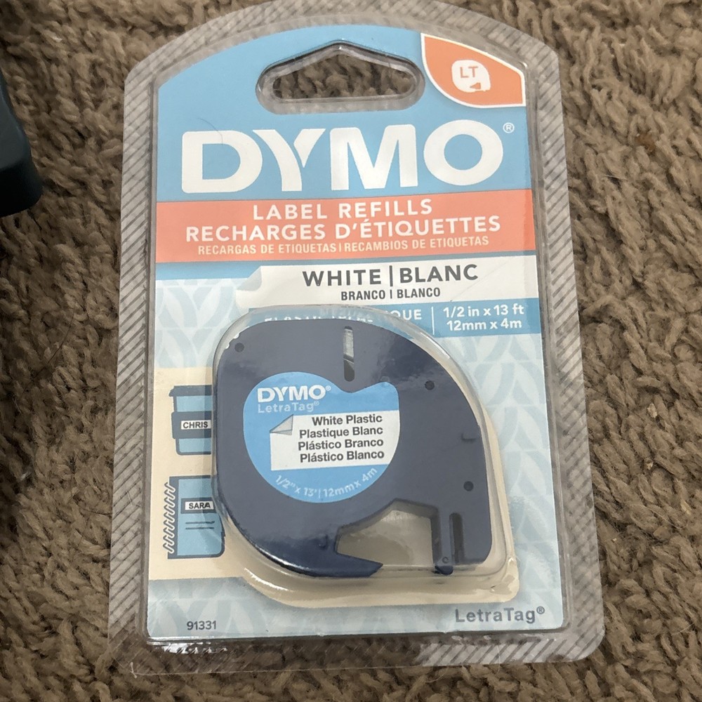 Dymo Letra Tag LT-100 Label Maker & Printer Portable Thermal Printer Plus Refill