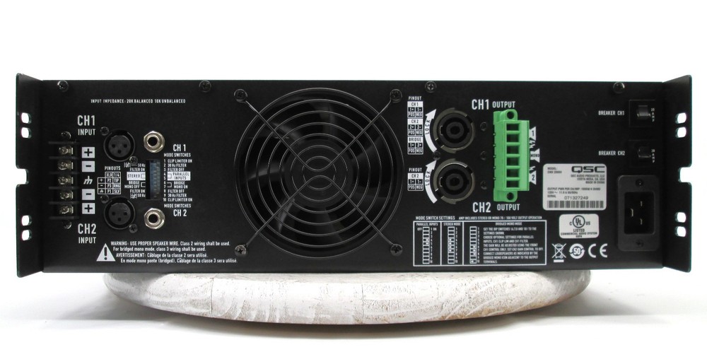 QSC CMX 2000V Flex-Use Professional Power Amplifier 2-Ch 2000W /CH @ 4-Ohms