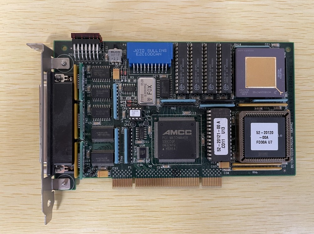 Becton-Dickinson BDPAC 332260 332240 REV B PCI Interface Controller Card