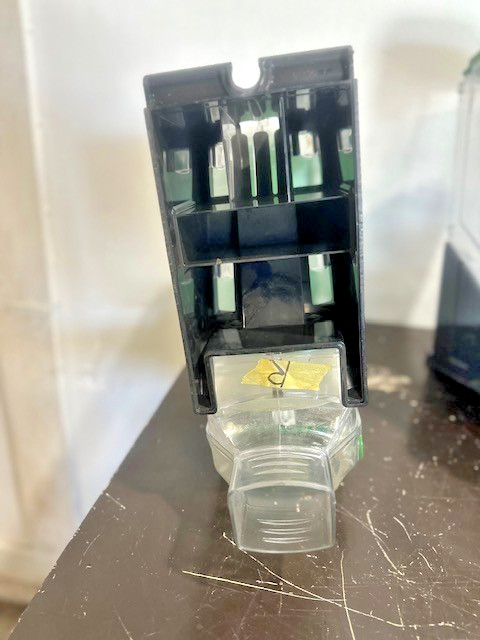 LOT OF 3 TRADE FIXTURES 618/624 COMMERCIAL BULK FOOD GRAVITY BIN DISPENSERS