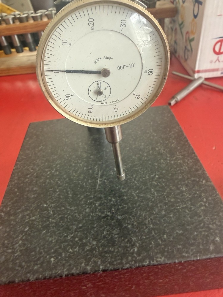 Granite Surface Comparator Stand With Indicators And Surface Gage