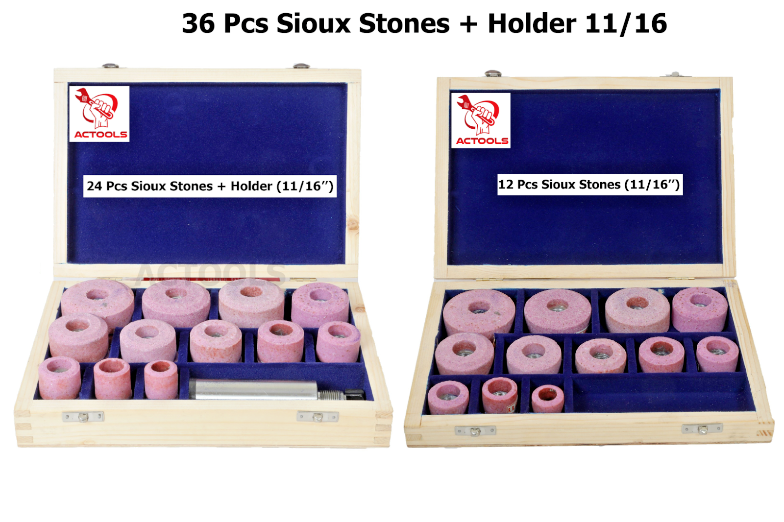 New Valve Seat Re Storation Grinder Complete Kit Sioux Style 54 pcs USA ACTOOLS
