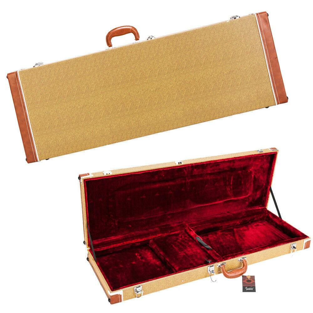 Glarry Electric Hard-Shell for GST GTL 170 SG Guitar Rectangular Case Yellow