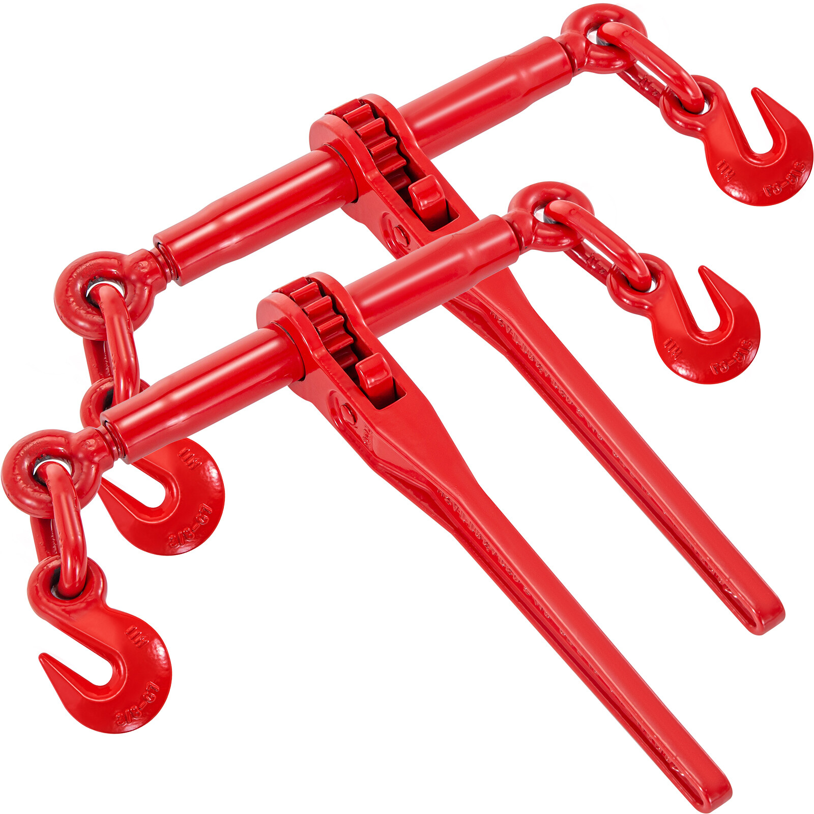 VEVOR 2 Pack Ratchet Binder 3/8"- 1/2" Load Chain Binder Rigging Equipment