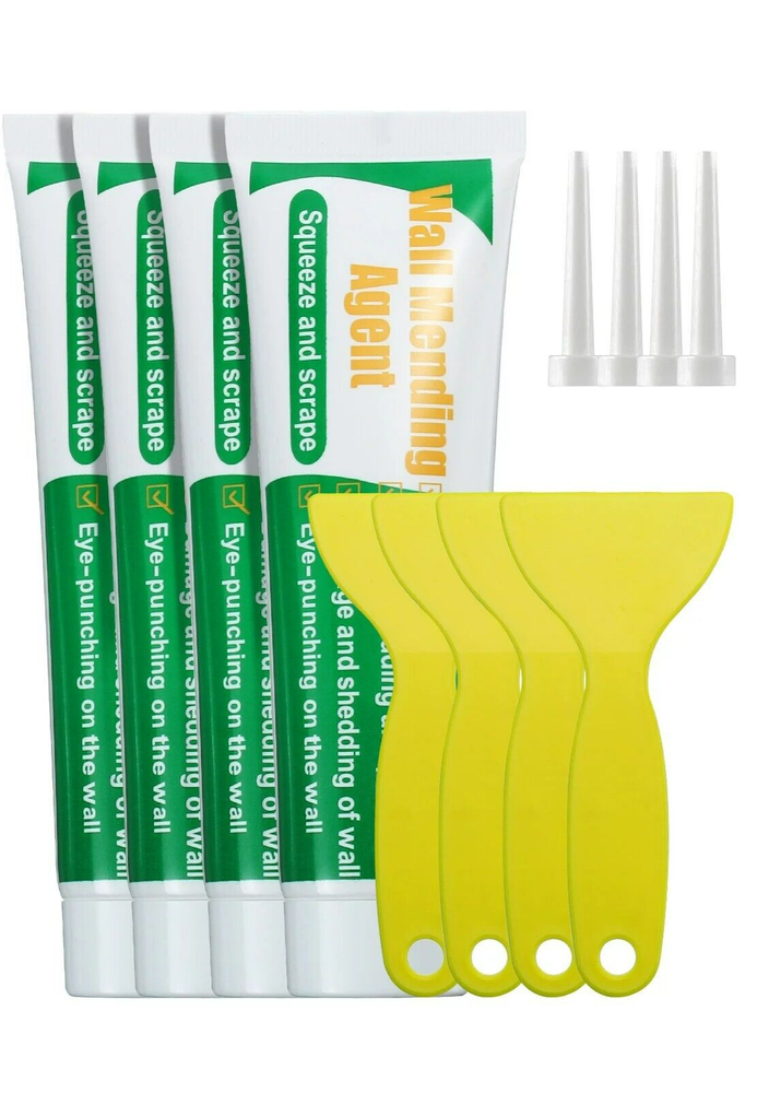 4 Pack Wall Mending Agent Wall Spackle Drywall Repair Paste Kit Quick Fix