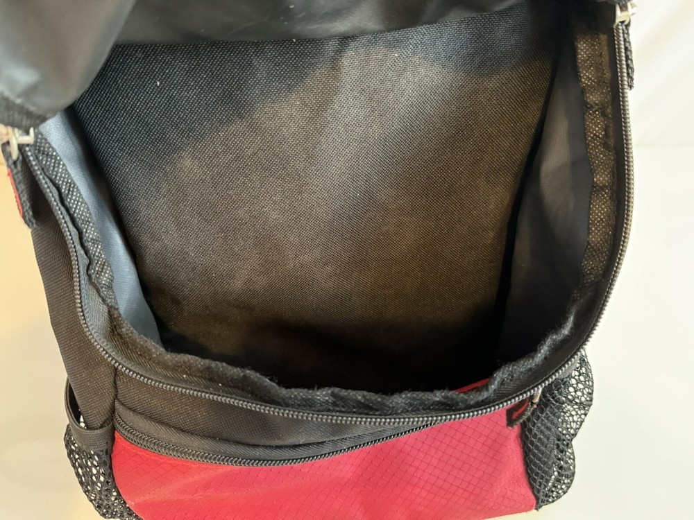 Demarini Backpack Baseball Softball Bat Bag Red & Black Adjustable Pockets