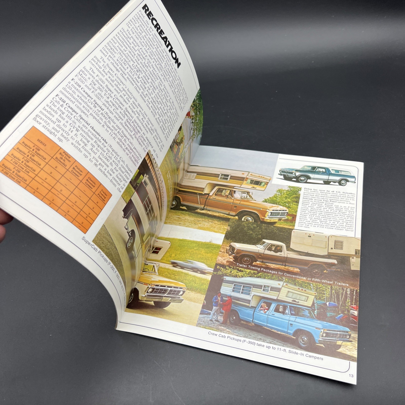 Vtg Orig 1976 Ford Pickups Dealer Sales Catalog Truck Brochure Specs Colors USA