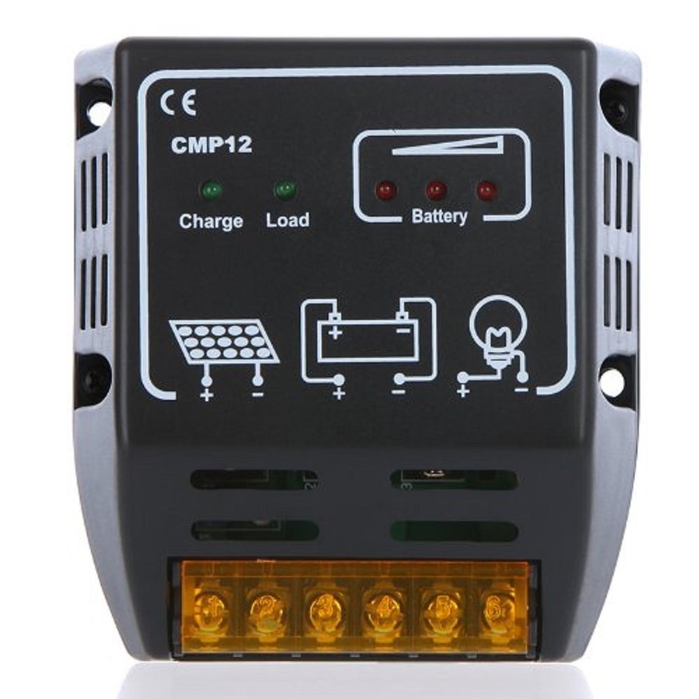Solar Controller 10a 12v/24v Solar Charge Controller Solar Panel Battery Regu...