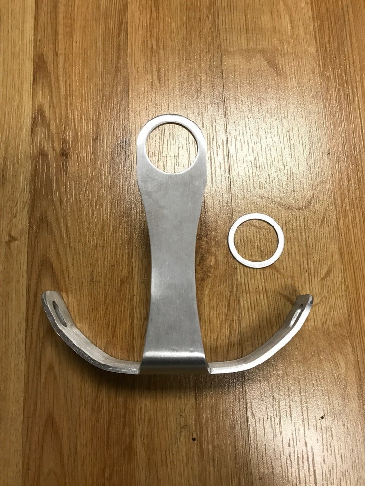 Rolled License Plate Relocation Bracket for HARLEY-DAVIDSON BREAKOUT 2012-2023