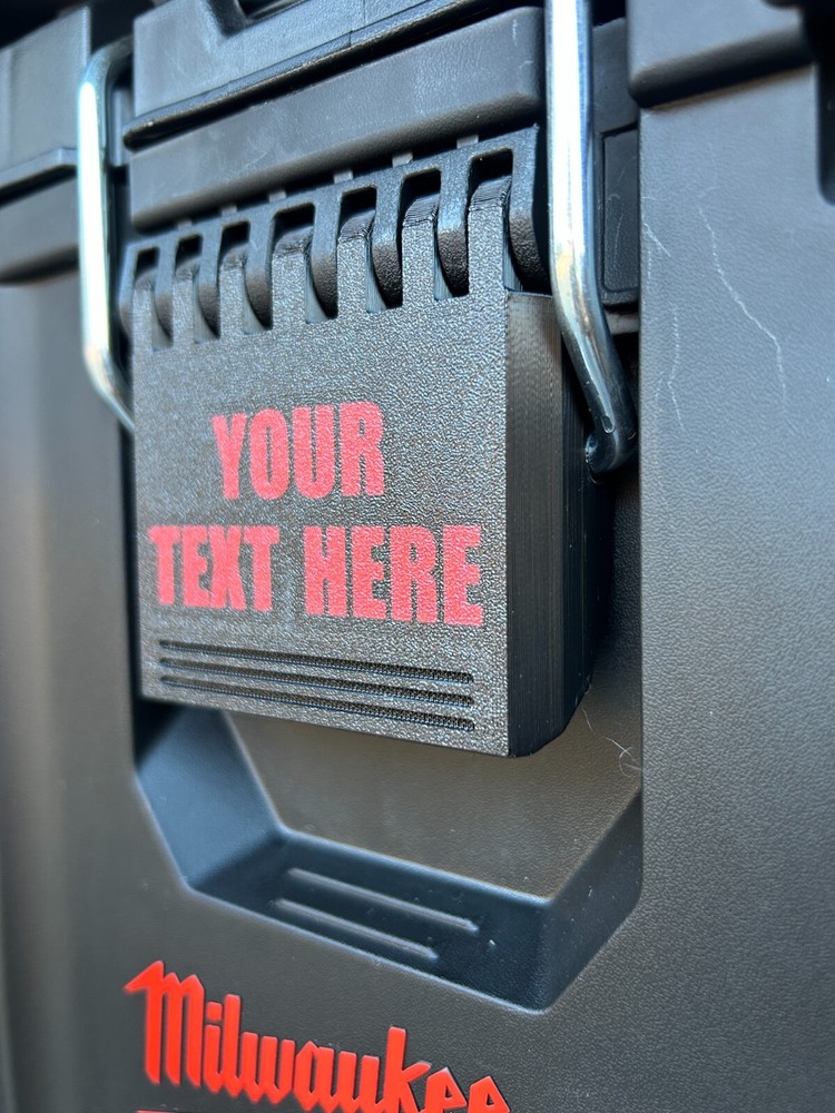 Replacement Latch for Milwaukee Compact Toolbox – Custom Text & Color Options!