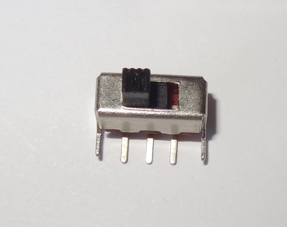 25 pcs slide switch, SPDT, PCB, side mount (10D1e)