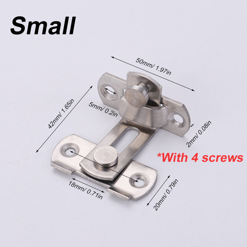90 Degree Door Latch Sliding Screen Door Latch Barn Door Lock Hasp Latch