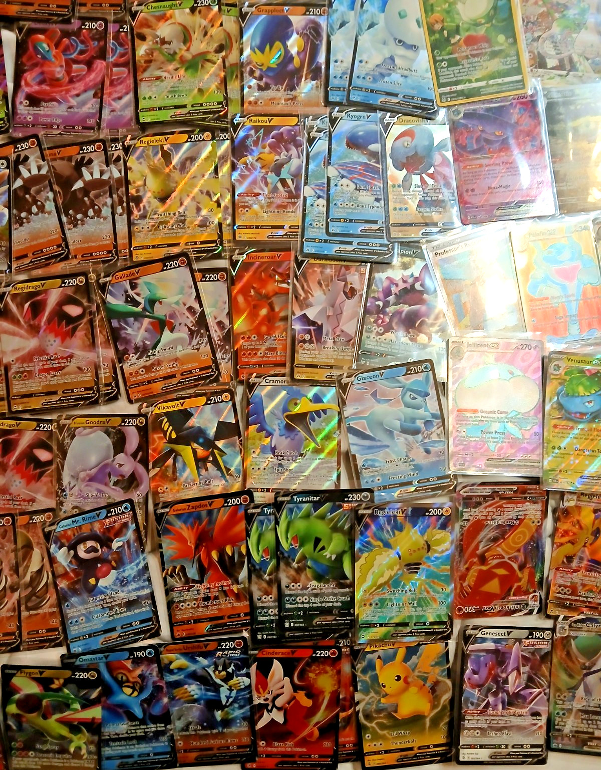 Official Pokémon Card Lot of 358 Includes Rares, Holos, Reverse, EX, V, VSTAR...