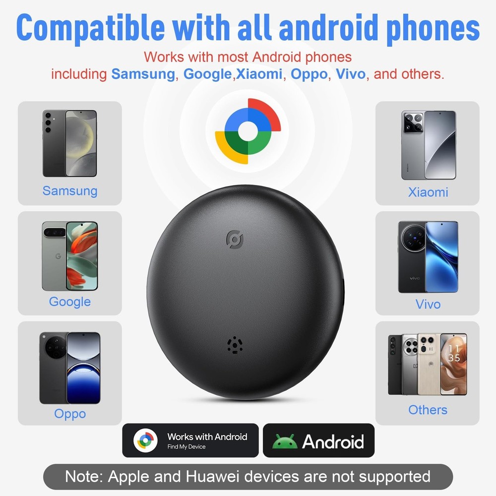 Tracker Tag for Android, Air Tracker Tags-4 Pack Android Tracker Tags Work wi...