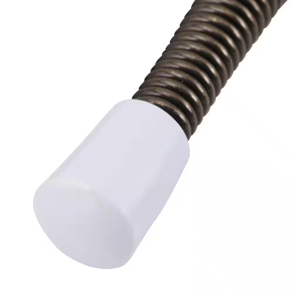 3 In. Antique Brass Broad Base Spring Door Stop (5-Pack)