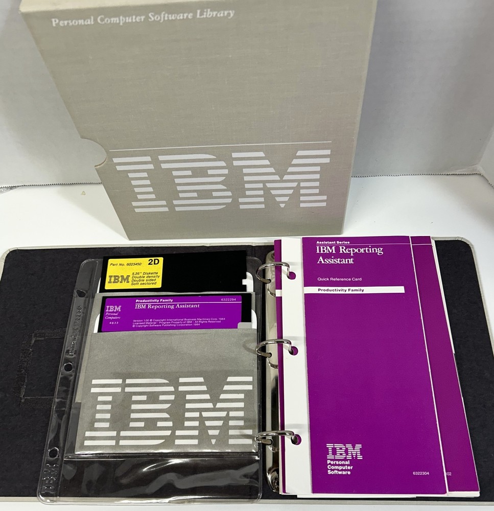 IBM Reporting Assistant Vrs 1.0 Manual & Software