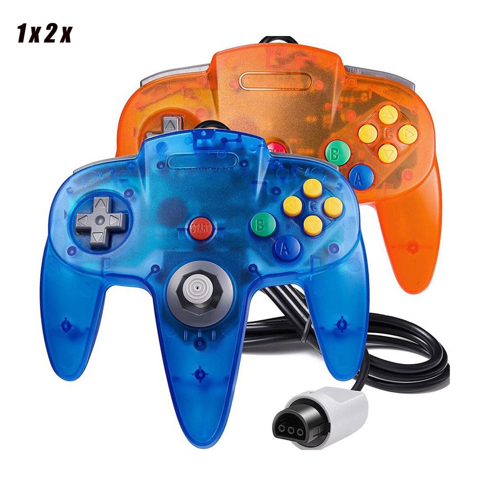 2Pack N64 Controller Joystick Gamepad Long Wired for Classic Nintendo 64 Console