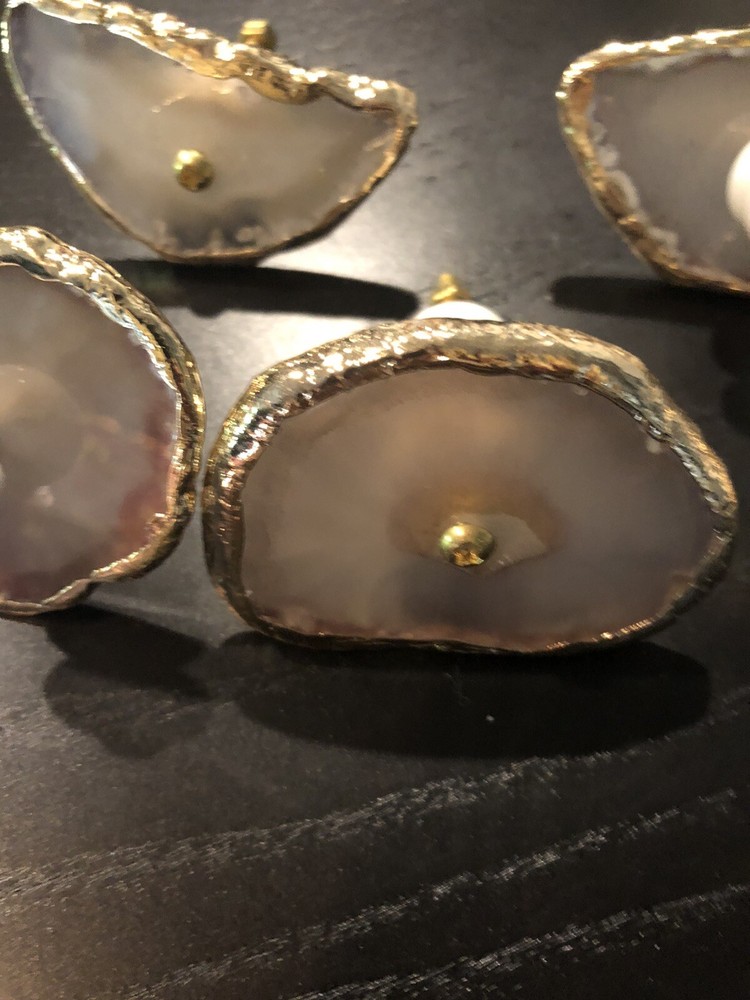 5 geode cabinet or drawer knobs