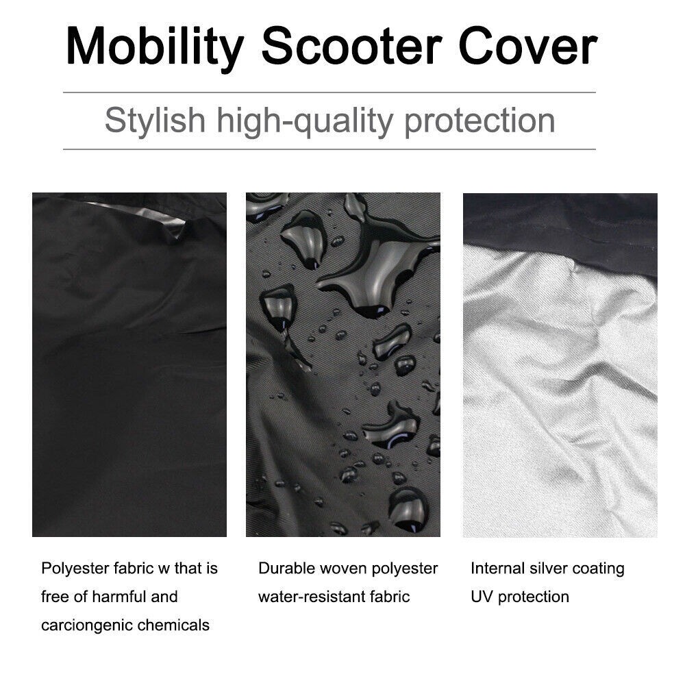 Waterproof Heavy Duty Mobility Scooter Cover Outdoor Rain Dust UV Protector