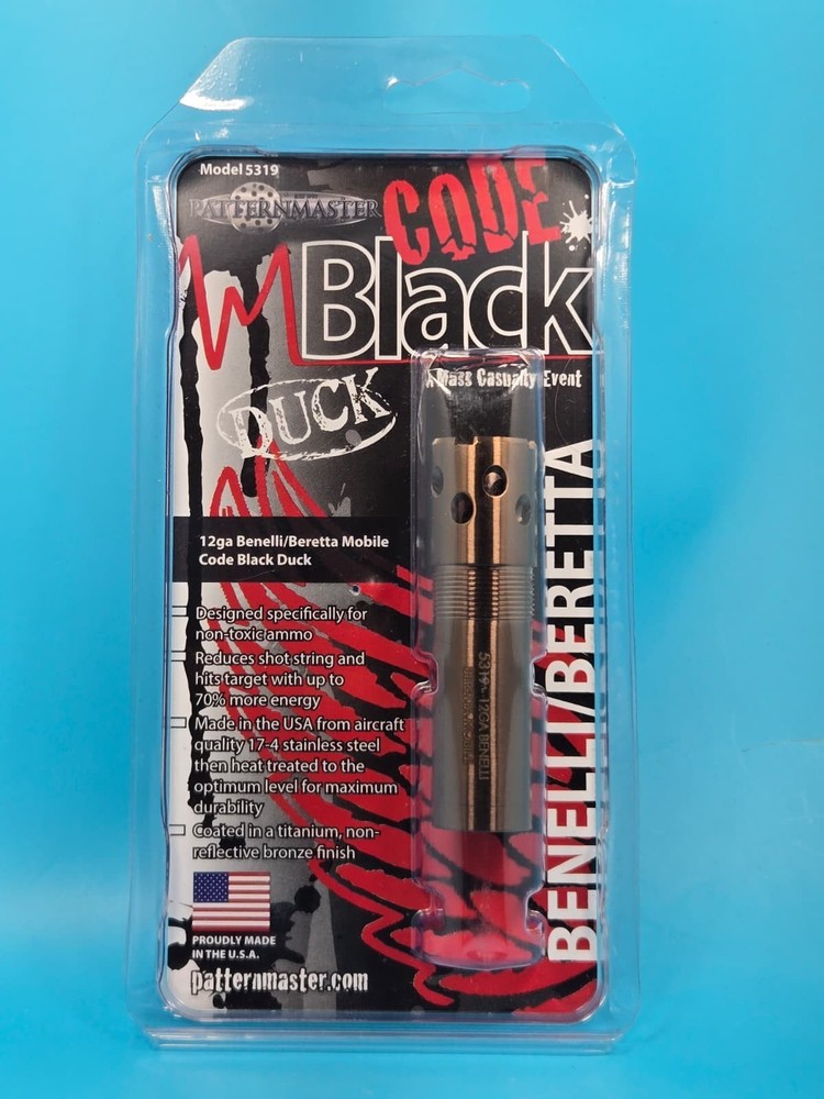 Patternmaster Code Black Duck 12 Gauge Hunting Shotgun Accessory Durable 17-4 SS