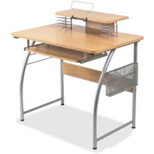 Lorell LLR14337 Upper Shelf Laminate Computer Desk 23.6"x35.4"