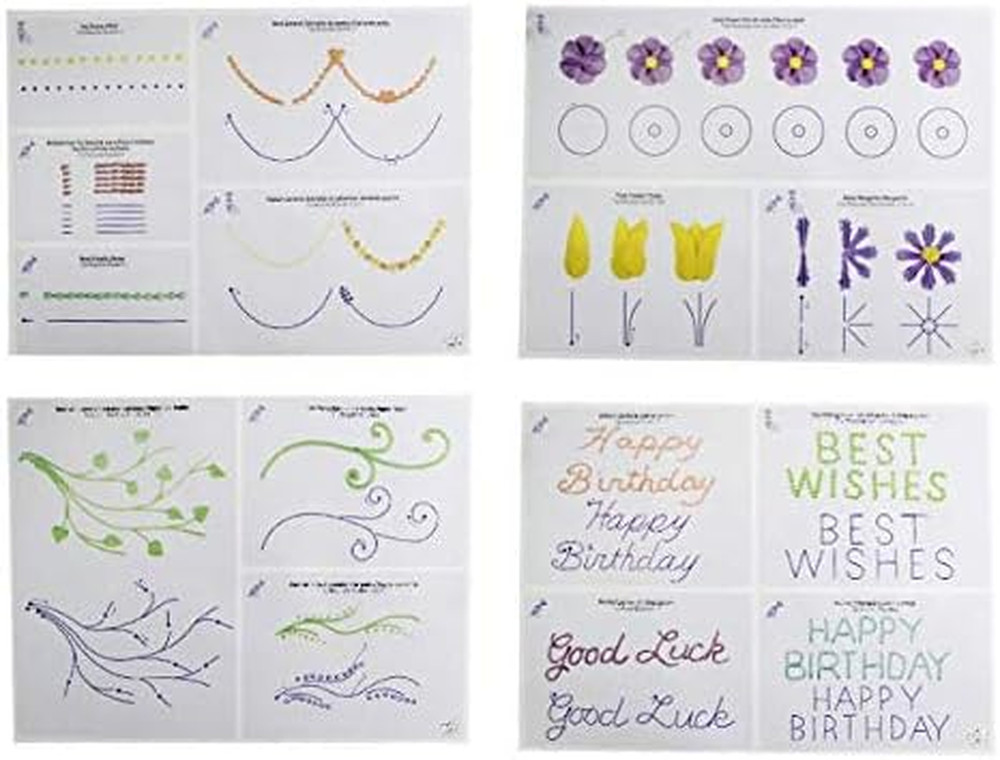 23 Sheets/Set Cake Decorating Practice Board Cream Decorating Drawings