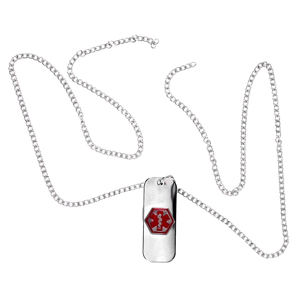 Emergency Medical Identification Necklace, Blank, 1 Count