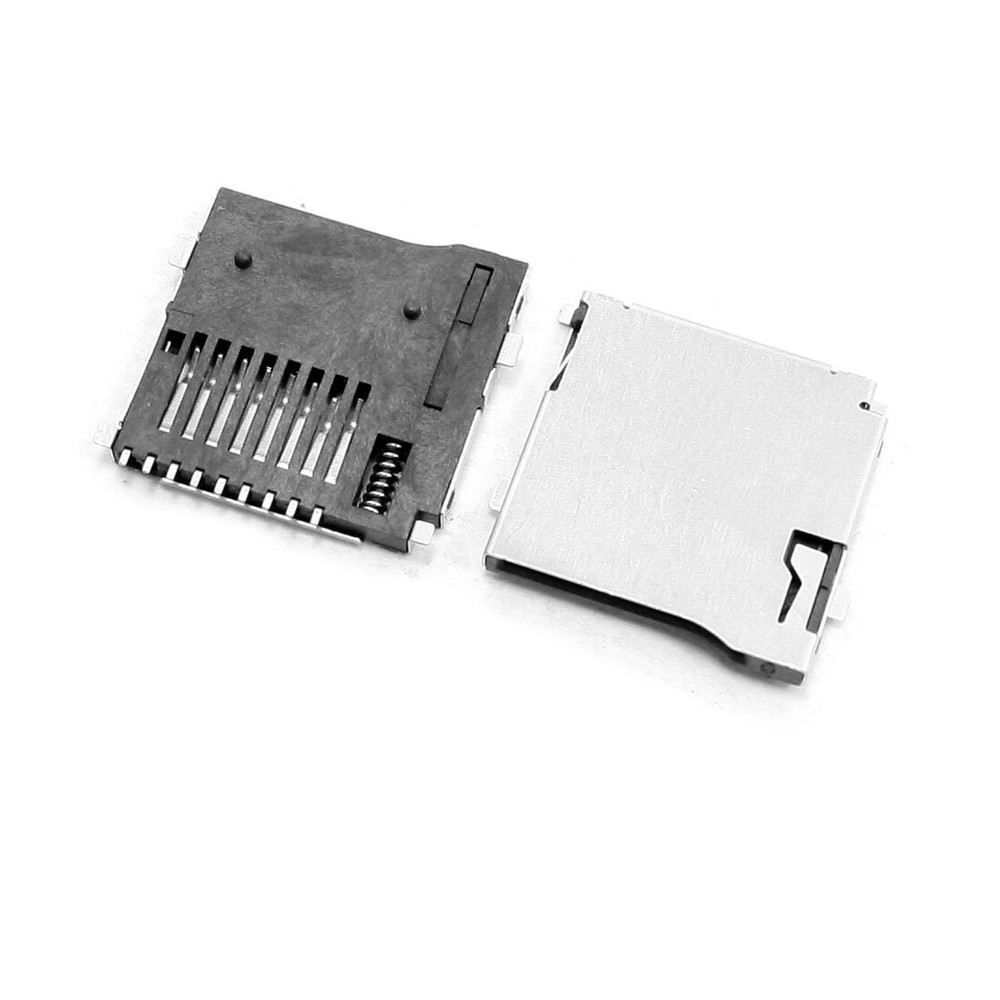 5pcs Spring Loaded Push/Push Micro SD Memory Card Socket Slot