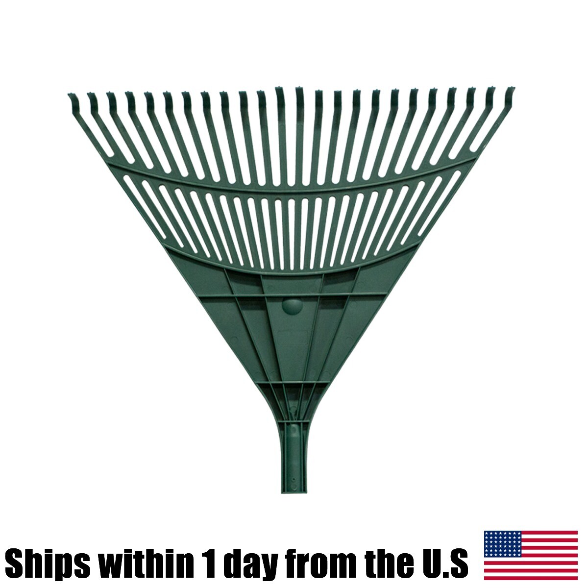 18PK Leaf Rake 24 Tines with Wood Handle