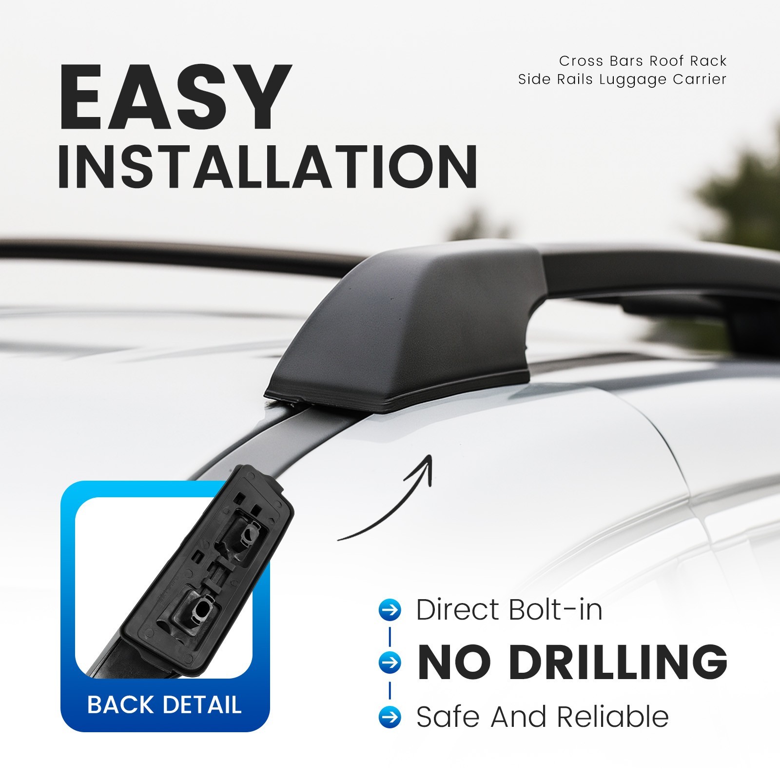 Cross Bar Roof Side Rail Luggage Rack For Honda Odyssey 2011-2017 #08L04-TK8-102