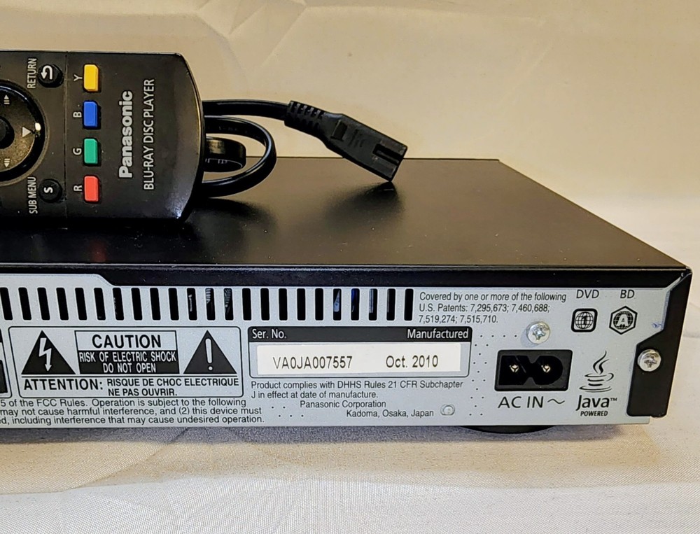 Fully Tested Panasonic DMP-BD85 Blu-ray Disc Player with Panasonic Remote