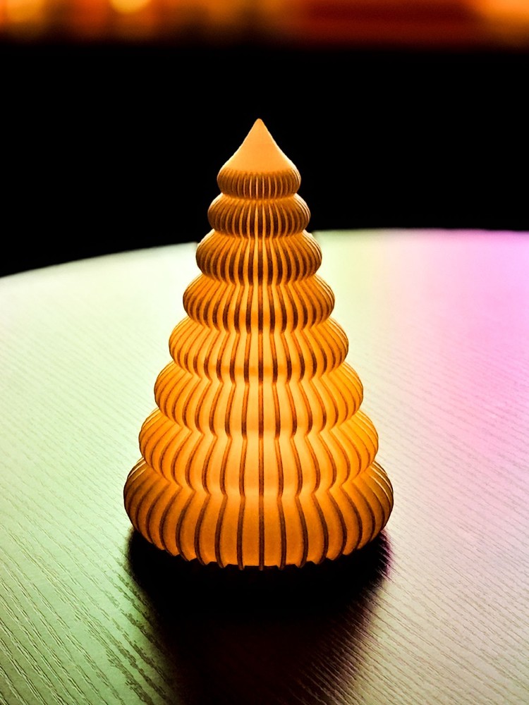 Christmas Ribbed LED Christmas Tree