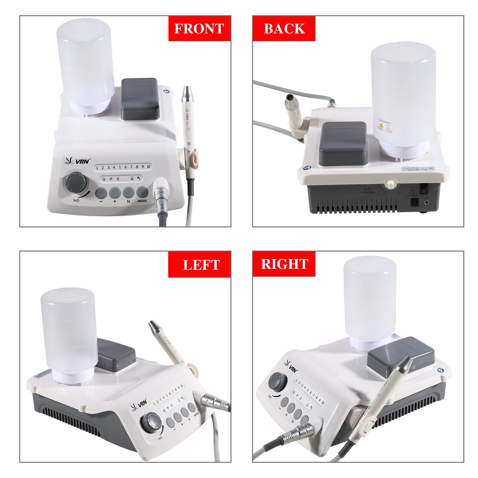 Woodpecker Style Dental LED Cordless Ultrasonic Scaler &LED Detachable Handpiece