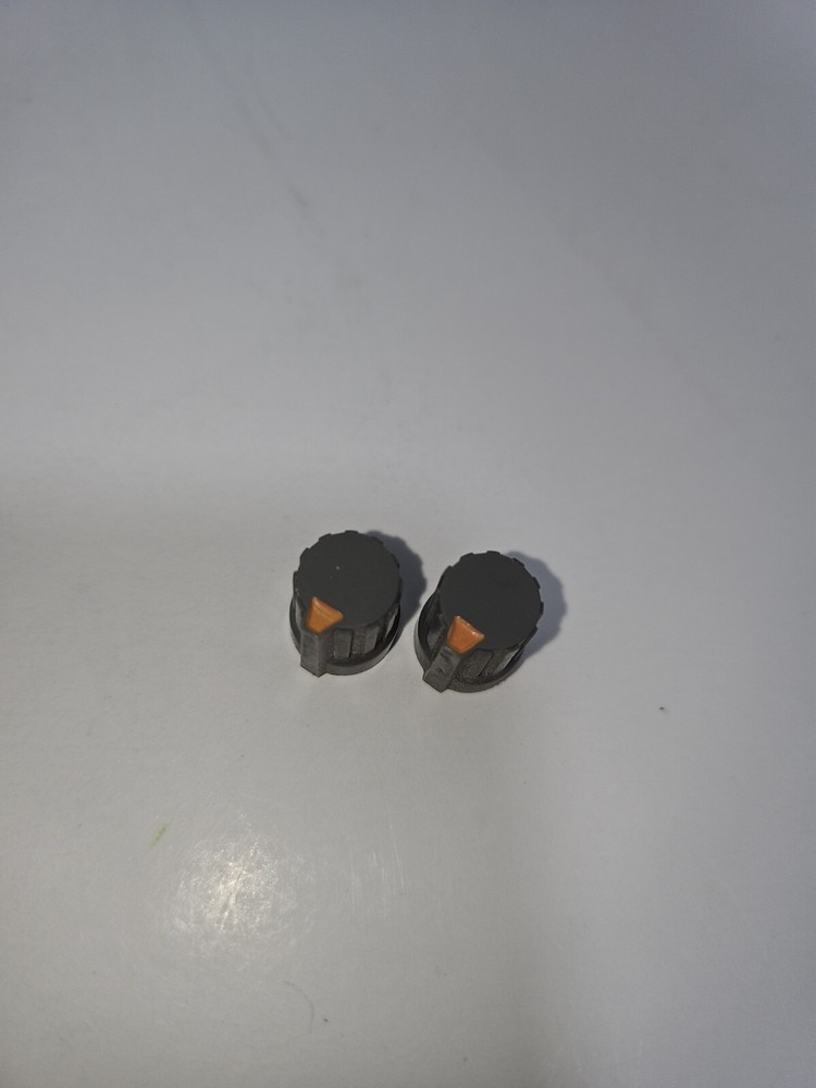 Fostex 2016 Dual Bus Line Mixer Replacement Knob Knobs Set Of 2 Orange
