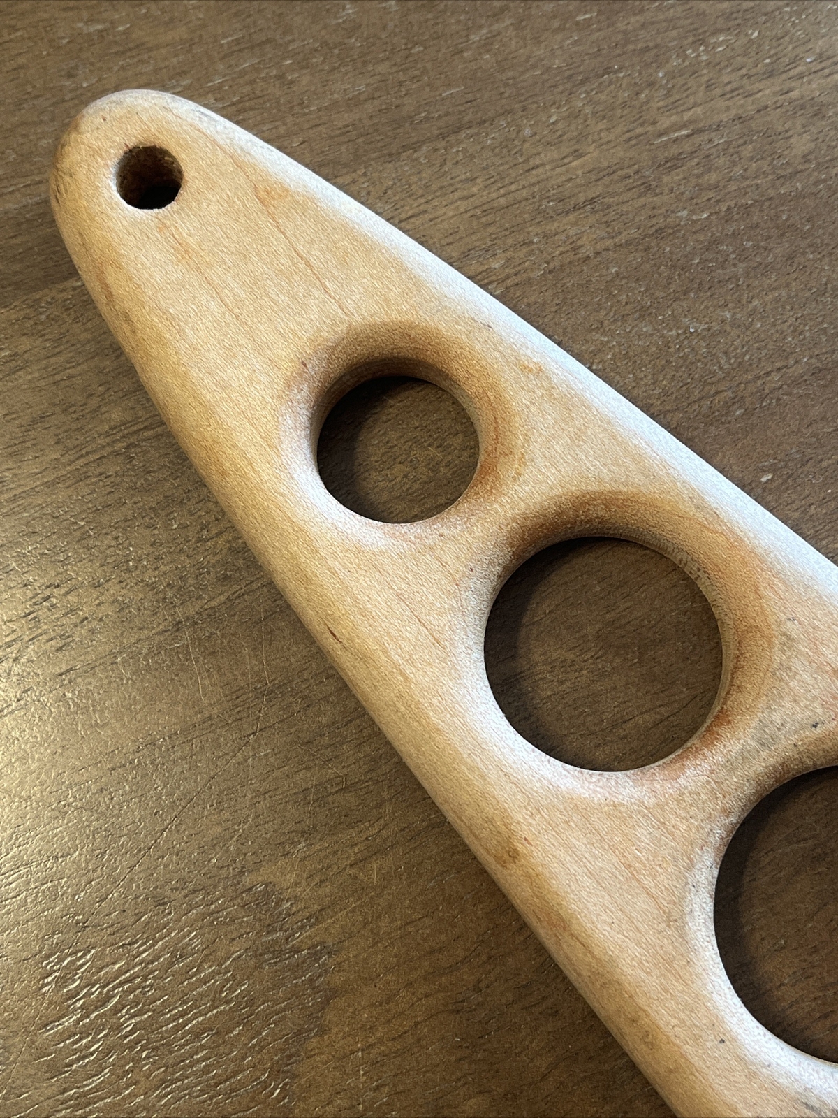 KNOCK ON WOOD Vintage 1980 Wooden Pasta Serve Measure