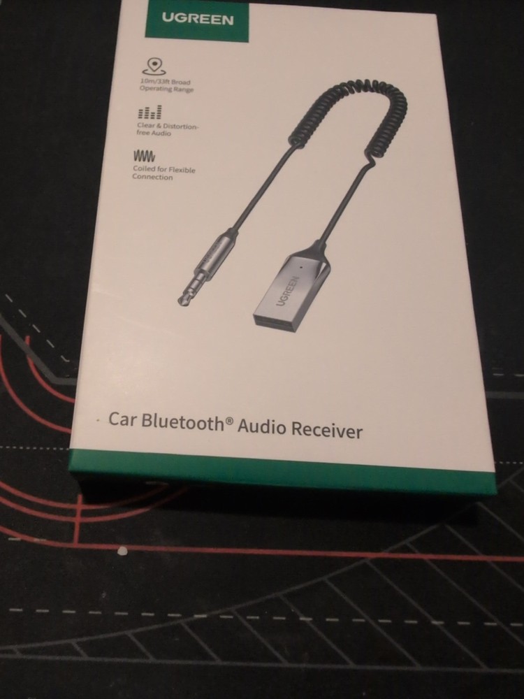 UGREEN Aux to Bluetooth 5.4 Adapter 3.5Mm Bluetooth Receiver for Car USB 2.0 to