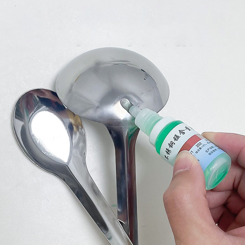 304 Stainless Steel Test Liquid 12ml Universal Testing Agent Kitchen Gadget *2pc