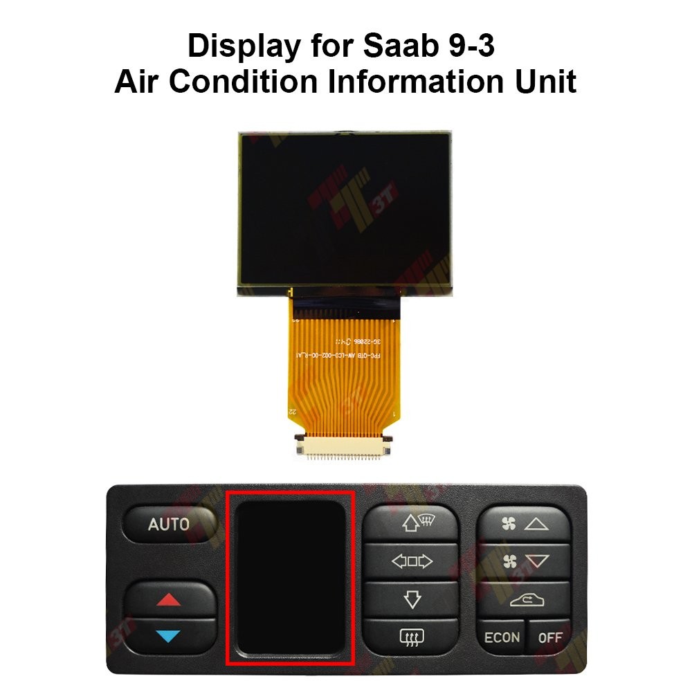 Display for Saab 9-3 ACC Car Climate Control Panel