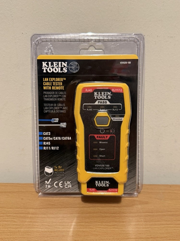Klein Tools Data Cable Tester VDV526-100 LAN Explorer w/ Remote New Sealed