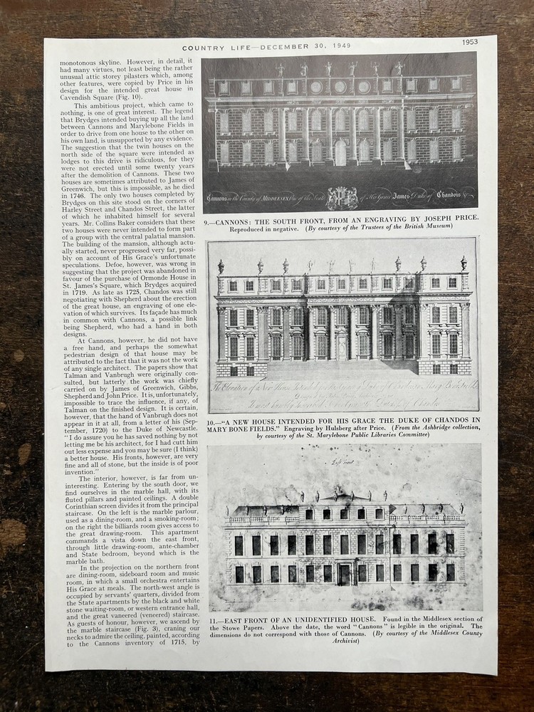 Cannons - Middlesex - 1949 Cutting 448