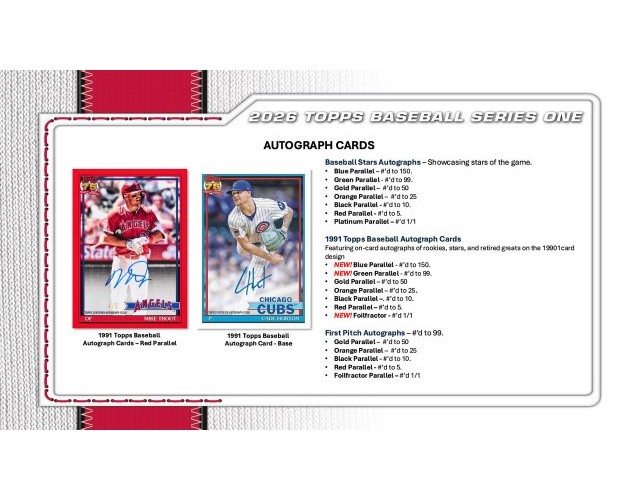 2026 Topps Series 1 Baseball Jumbo Hobby Box